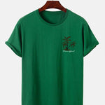 Hawaii Island Palm Tree Print T-Shirt