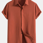Crinkled Concealed Fly Shirt