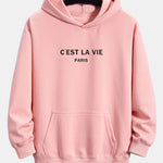 Paris Print Relax Fit Hoodie