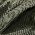 Funnel Neck Corduroy Puffer Coat