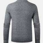 Diamond Mock Neck Quarter Zip Sweater
