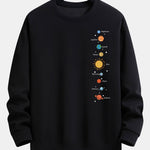 Planet Print Relax Fit Sweatshirt