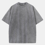 Washed Distressed Drop Shoulder T-Shirt