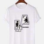 LA Palm Tree Print T-Shirt