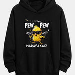PEW PEW MADAFAKAS Chicken Print Relax Fit Hoodie