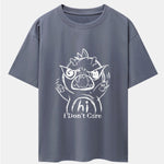 Cartoon Dinosaur Print Drop Shoulder Oversize T-Shirt