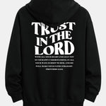 Trust In The Lord Print Relax Fit Hoodie
