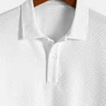 Striped Jacquard Polo