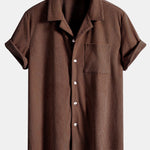 Short Sleeve Corduroy Cuban Shirt & Shorts