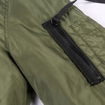 Quilted Lined Funnel Neck Bomber Jacket