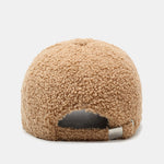 Hello Weekend Embroidery Teddy Plush Baseball Cap
