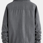 Zip Up Teddy Lined Faux Suede Jacket