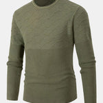 Slim Fit Crew Neck Knitted Sweater
