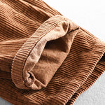 Cotton Corduroy Cropped Pants