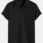 Rhombus Geometric Jacquard Polo