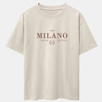 Milano Print Drop Shoulder Oversize T-Shirt
