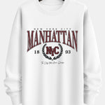 Manhattan Varsity Print Relax Fit Sweatshirt