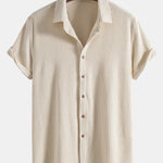 Waffle Button Up Shirt & Shorts