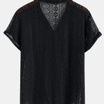 Geometry Textured Cuban Shirt & Shorts