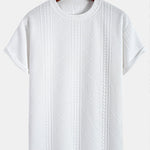 Oversize Geometric Jacquard T-Shirt & Shorts