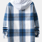 Hooded Flannel Plaid Overshirt