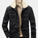 Faux Suede Teddy Lined Utility Jacket