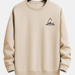 Triangle Mountain Print Relax Fit Sweatshirt