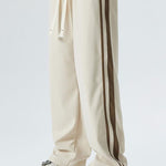 Vintage Side Stripe Loose Fit Straight Leg Pants