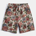 Floral Jacquard Cuban Shirt & Shorts