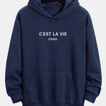 Paris Print Relax Fit Hoodie
