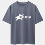 Superstar Print Drop Shoulder Oversize T-Shirt
