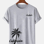 California Palm Tree Print T-Shirt