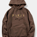 Paris Slogan Print Hoodie
