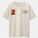 Palm Tree Slogan Print Drop Shoulder Oversize T-Shirt