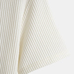 Knitted Waffle Arc Hem T-Shirt