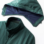 Contrast Detachable Hooded Jacket