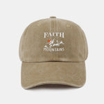 Sunrise Mountain Climbing Pattern Classic Retro Washed Cotton Baseball Cap