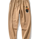 Basketball Bear Print Jogger Pants