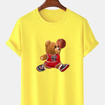 Basketball Player Bear Print T-Shirt