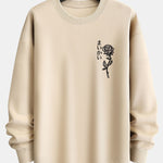 Japanese Rose Print Relax Fit Sweatshirt
