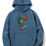 Basketball Skeleton Print Hoodie