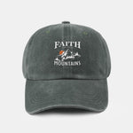 Sunrise Mountain Climbing Pattern Classic Retro Washed Cotton Baseball Cap