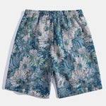 Painted Floral Jacquard Shorts