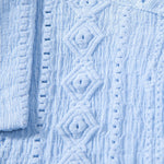 Geometric Jacquard Textured Cuban Shirt