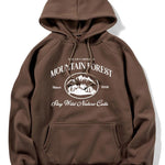 Mountain Slogan Print Hoodie