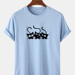 Three Kittens Print T-Shirt