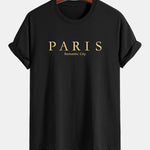 Regular Fit Paris Slogan Cotton T-Shirt