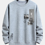 New York Architecture Print Relax Fit Sweatshirt