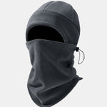 Polar Fleece Warm Hat And Adjustable Scarf Set Suitable For Outdoor Sports