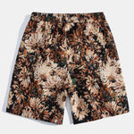 Painted Floral Jacquard Shorts